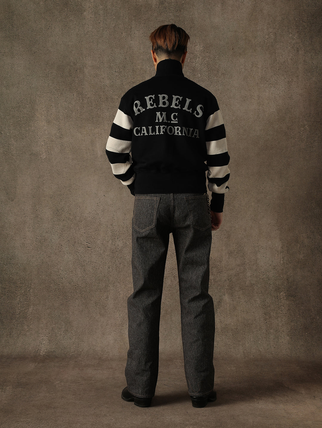 Mvc&Co. 719# Salt-and-Pepper Straight-Fit jeans