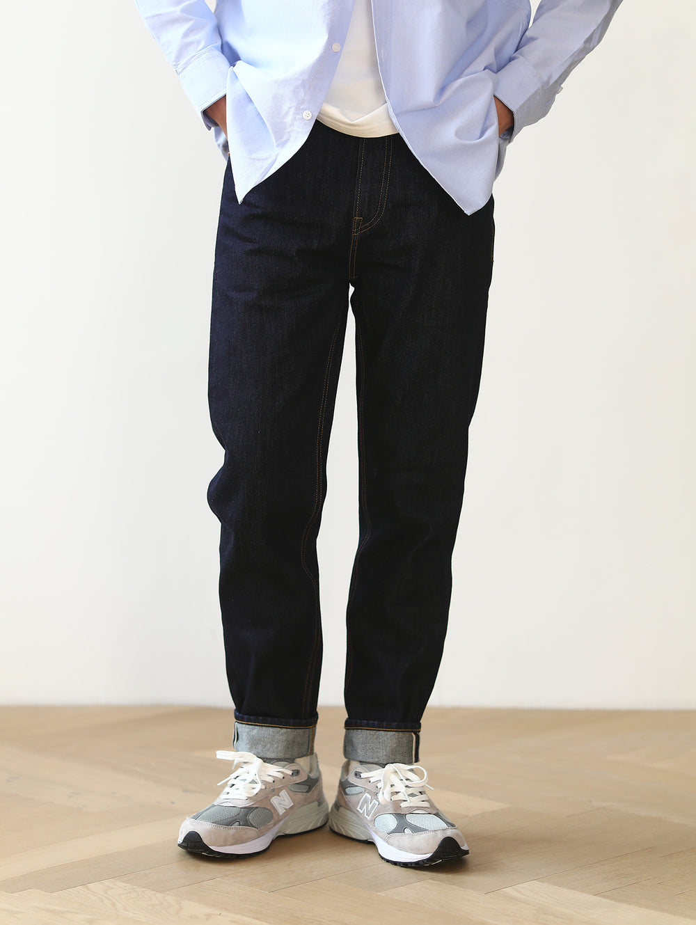 14 oz Selvedge 702 Basic Slim-Fit jeans-Indigo