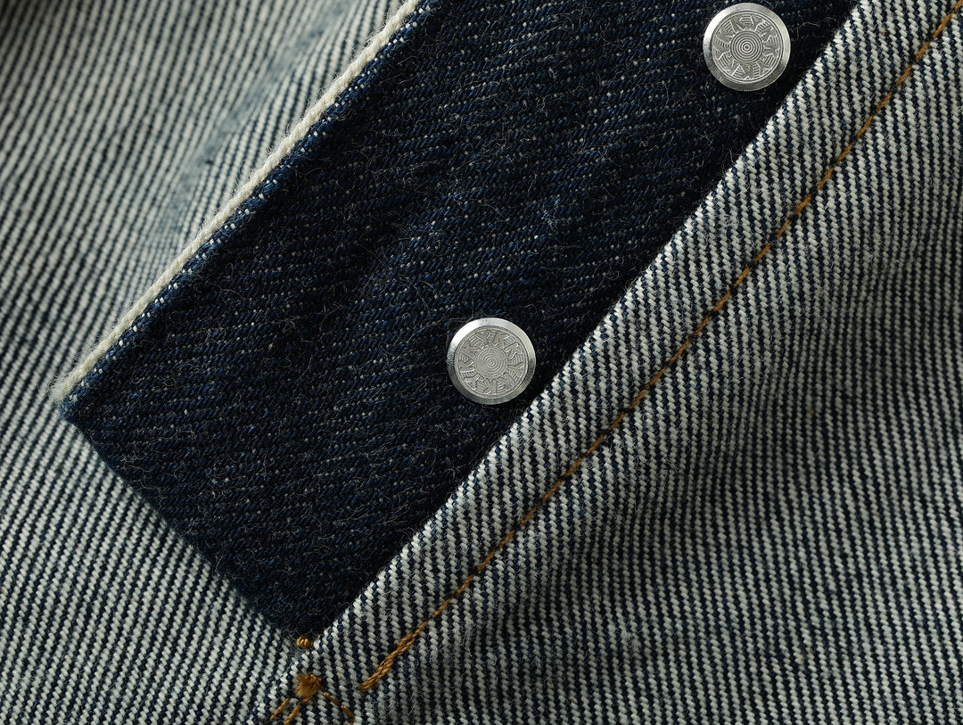 Lace-Back Selvedge Denim jeans