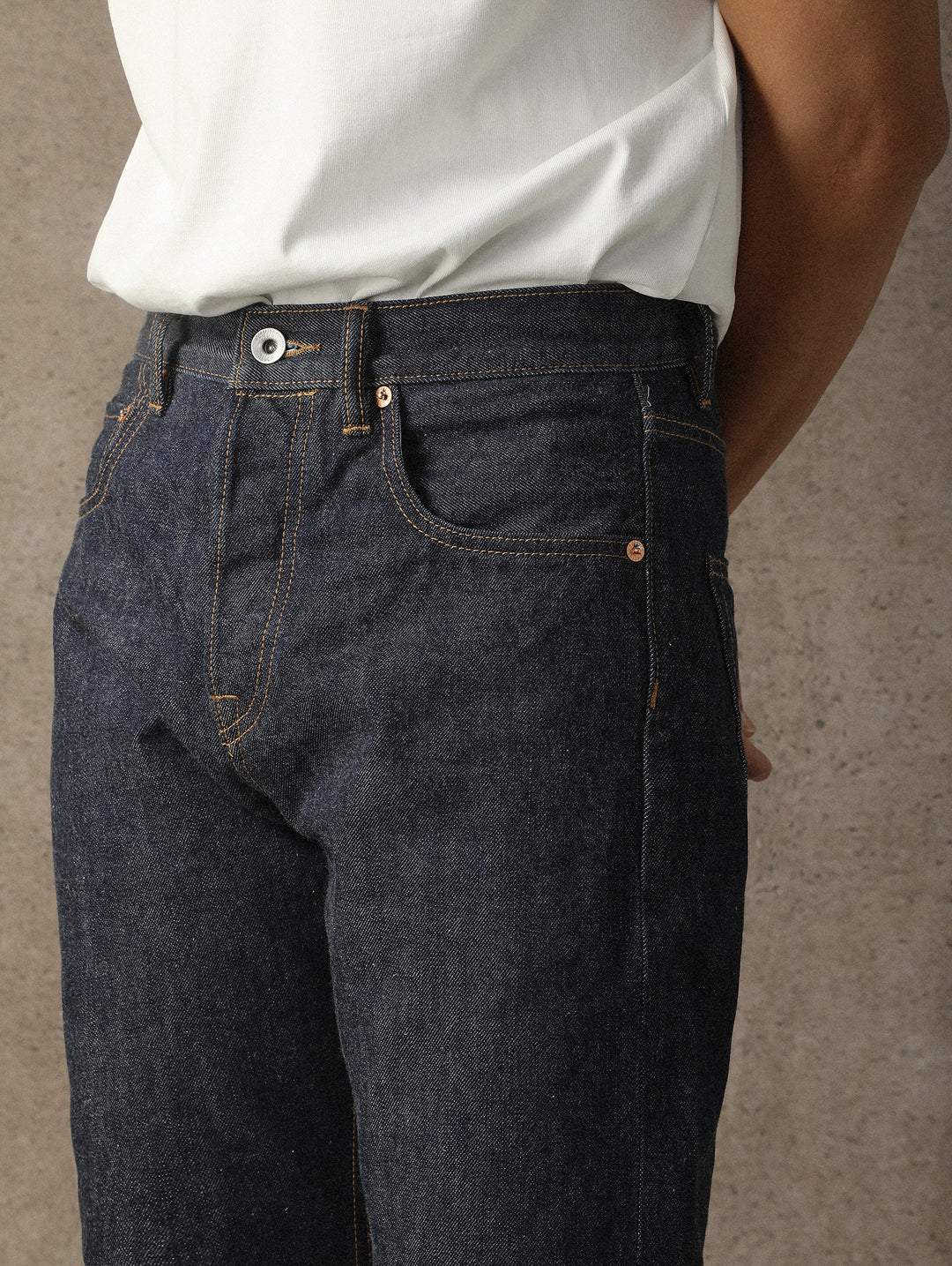 ANIMAL Series Yunnan Snub-Nosed Monkey Slight-Tapered Selvedge Denim jeans