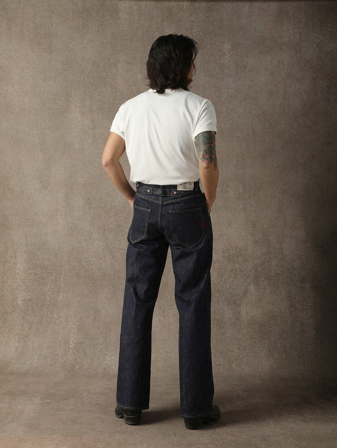 ANIMAL Series South China Tiger Wide-Leg Selvedge Denim jeans