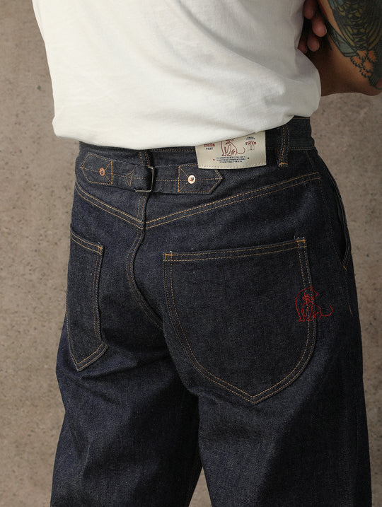 ANIMAL Series South China Tiger Wide-Leg Selvedge Denim jeans