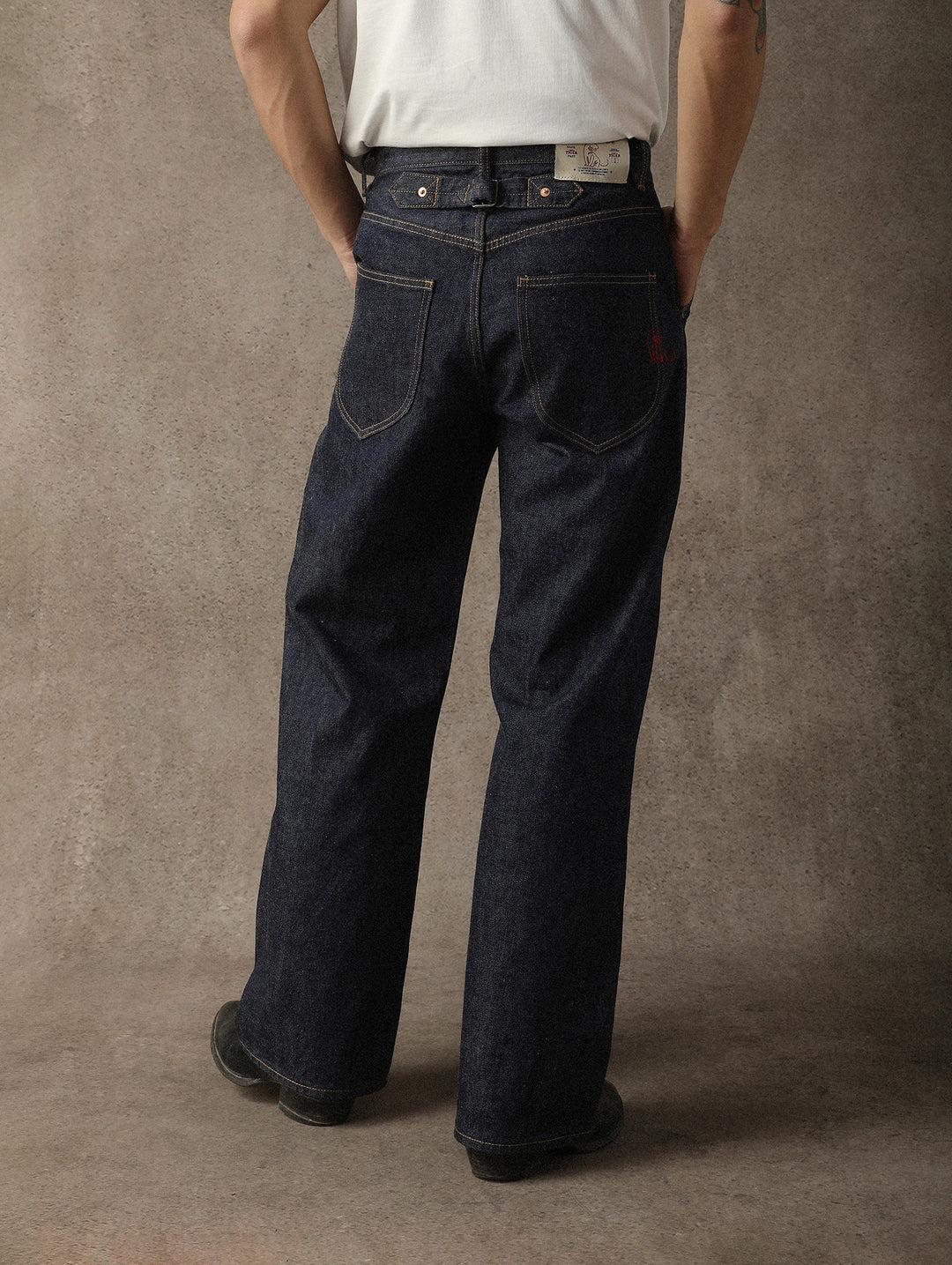 ANIMAL Series South China Tiger Wide-Leg Selvedge Denim jeans