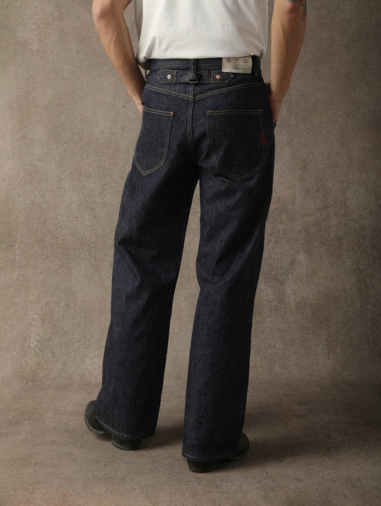ANIMAL Series South China Tiger Wide-Leg Selvedge Denim jeans