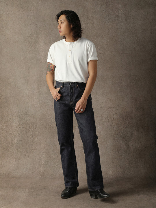 ANIMAL Series Panda Straight-Leg Selvedge Denim jeans