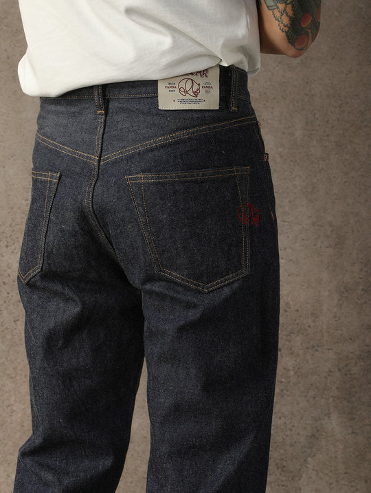 ANIMAL Series Panda Straight-Leg Selvedge Denim jeans