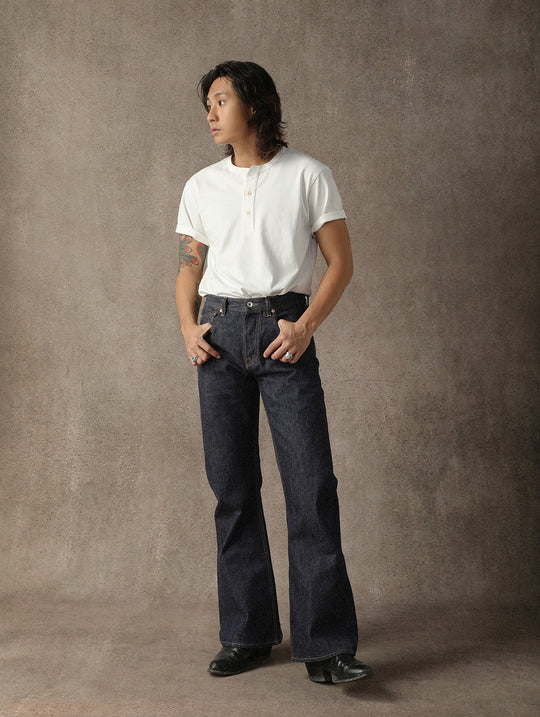 ANIMAL Baiji Dolphin Flared Selvedge Denim jeans
