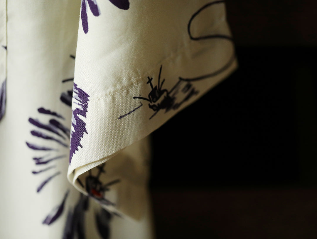 Marlin Print Cuban Collar Aloha Shirt