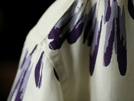 Marlin Print Cuban Collar Aloha Shirt
