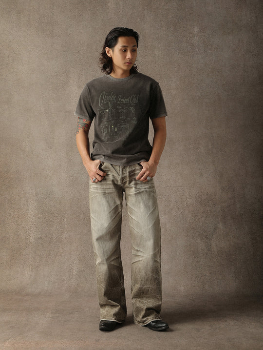 “Expired Patent Club” Washed Dark Gray T-shirt