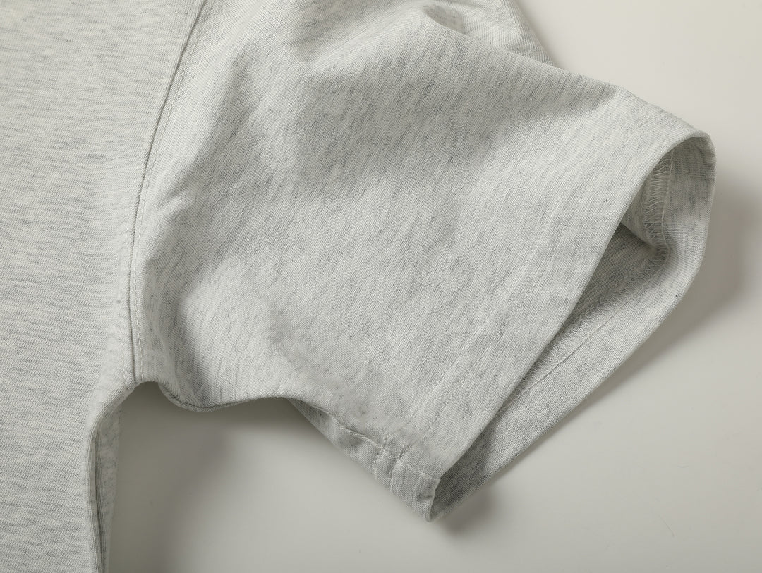 Three-Color Regular-Fit Henley T-shirt-Black