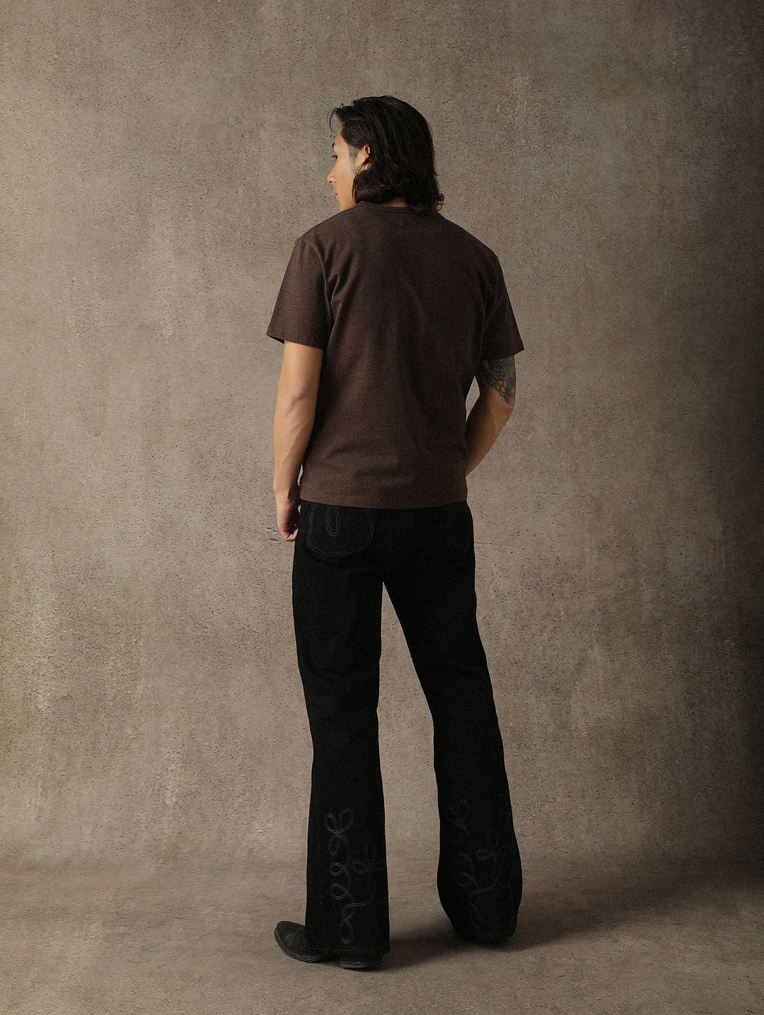 Days Of The Week Embroidered T-shirt-Sunday