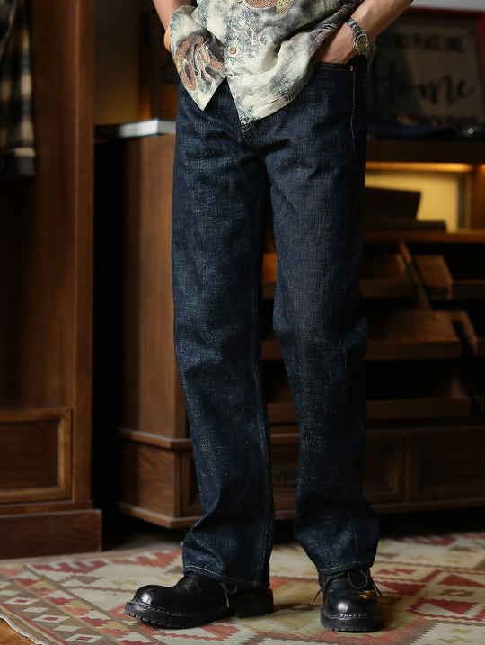 22OZ Dragon Scales Year of the Dragon Handloom Denim Straight-Fit jeans-Indigo