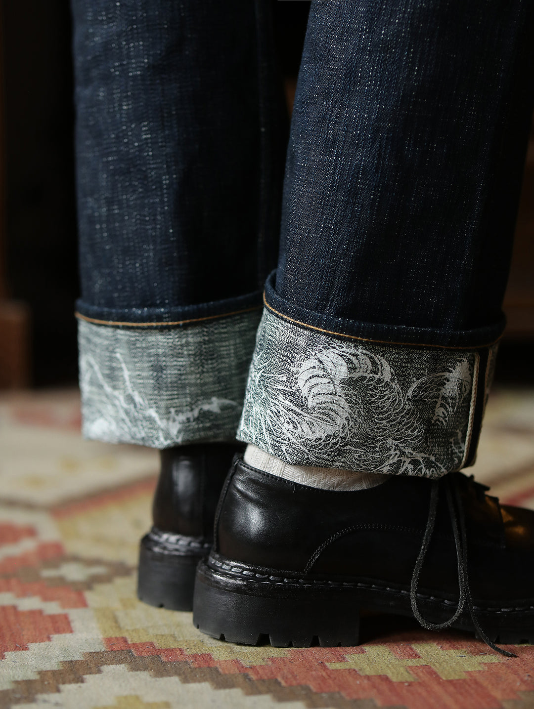 22OZ Dragon Scales Year of the Dragon Handloom Denim Straight-Fit jeans-Indigo