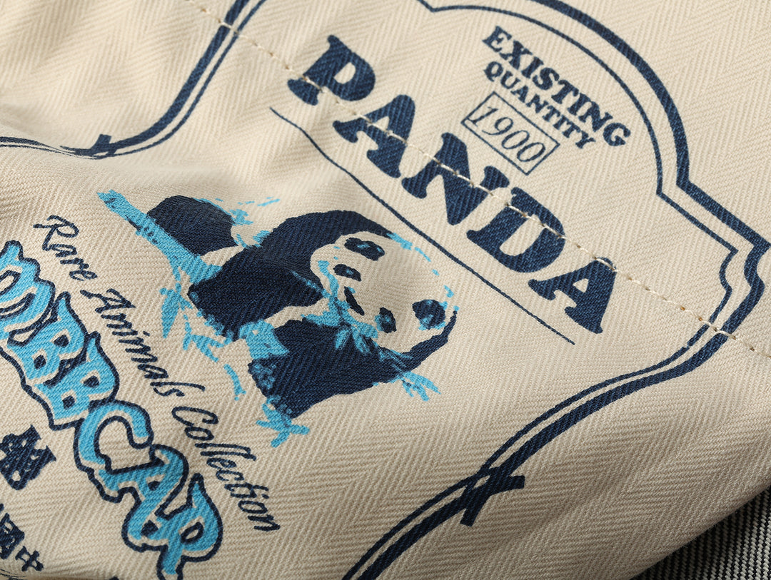 ANIMAL Series Panda Straight-Leg Selvedge Denim jeans