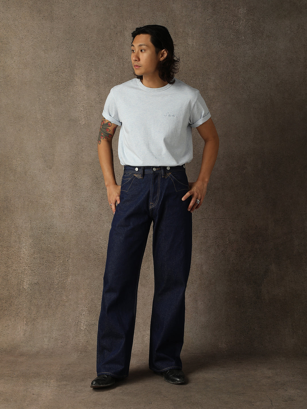 Days Of The Week Embroidered T-shirt-Sunday