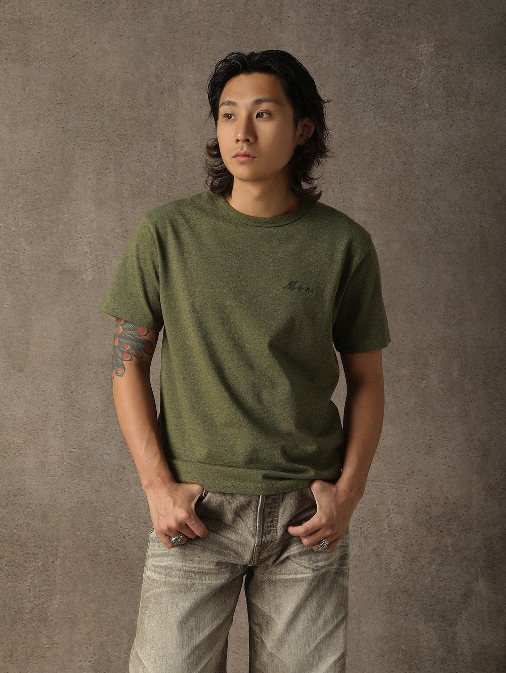 Days Of The Week Embroidered T-shirt-Monday