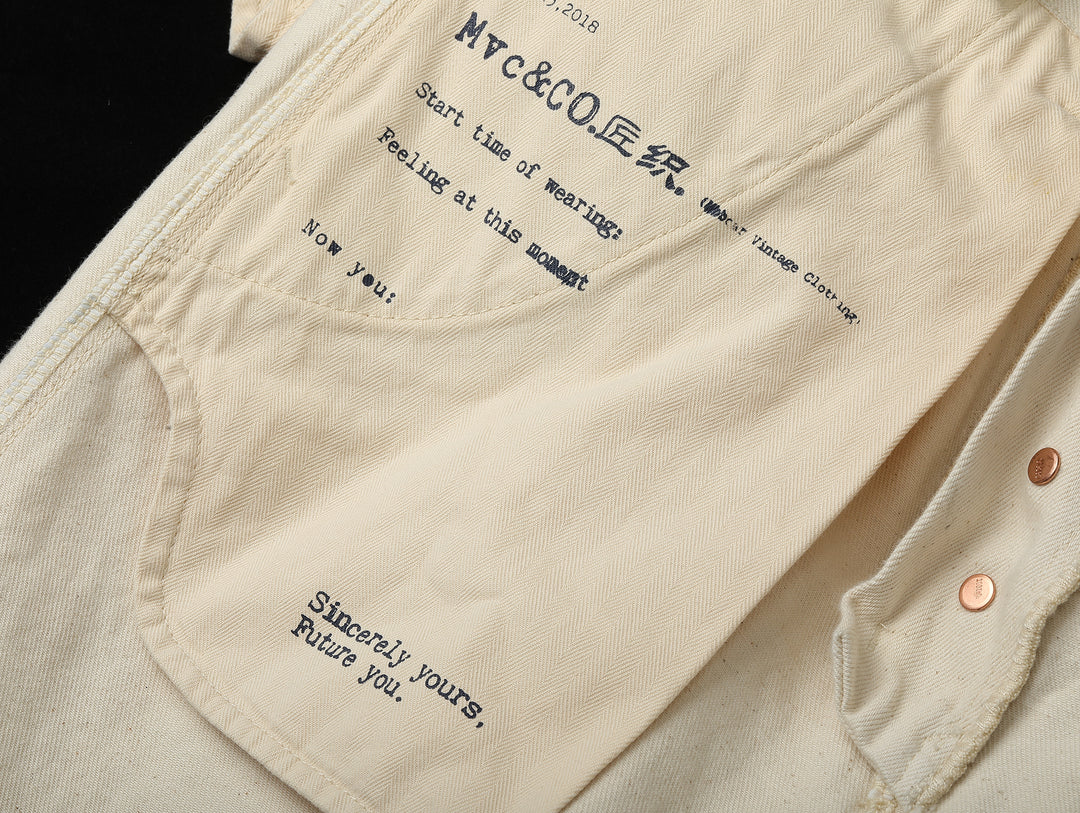 White Selvedge Denim Work jeans