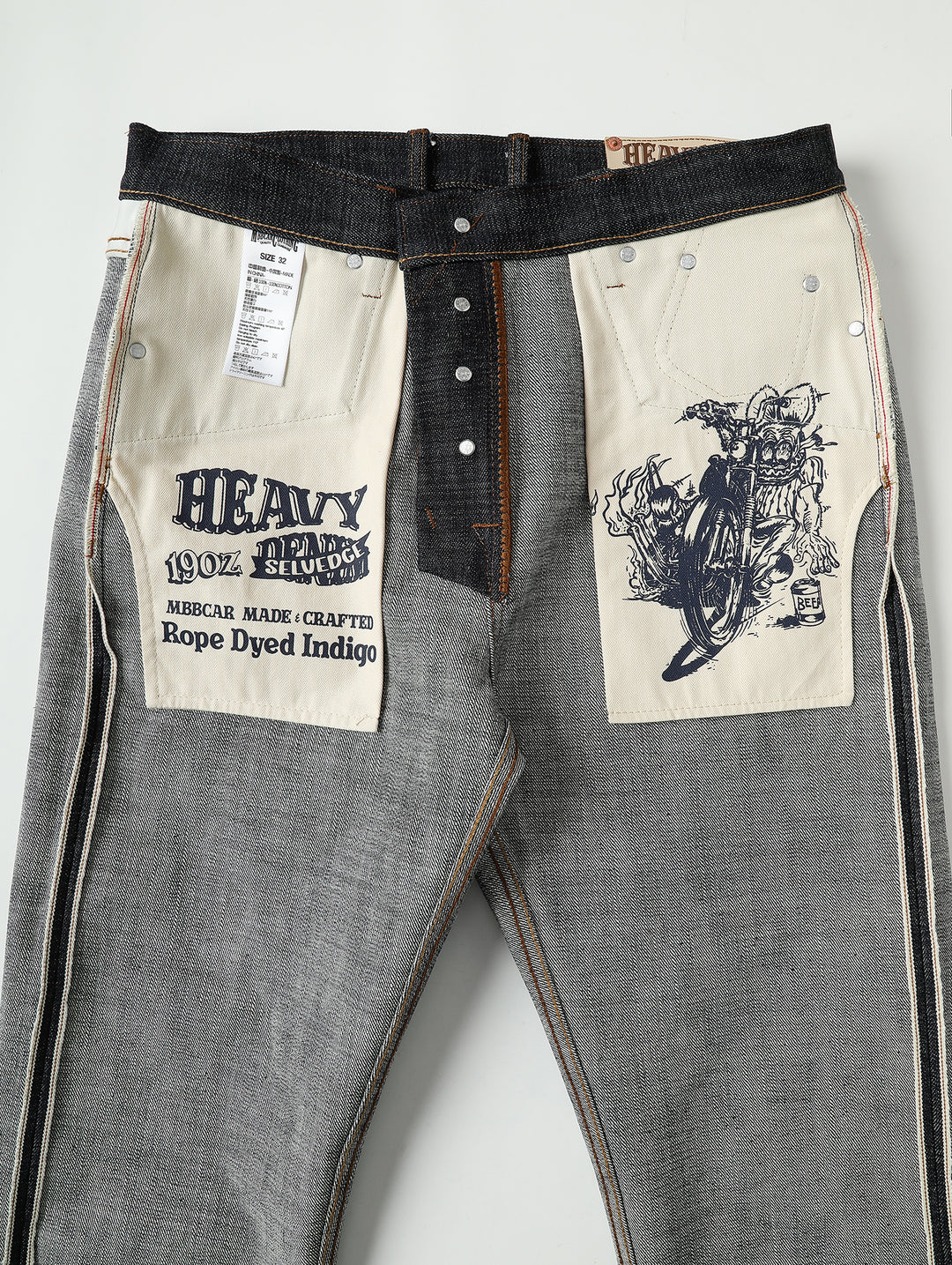 19.5OZ Heavyweight Series 702 Tapered jeans-Raw
