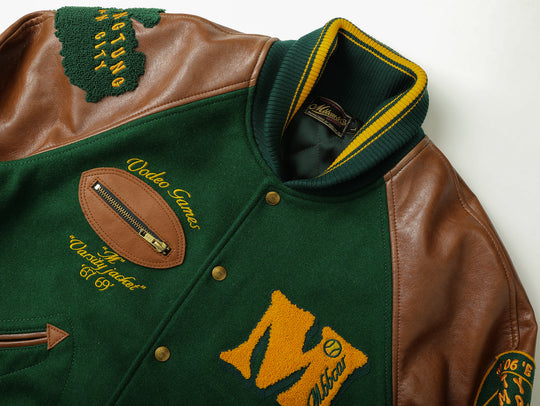 Ivy Style Wool Blend Baseball Jacket