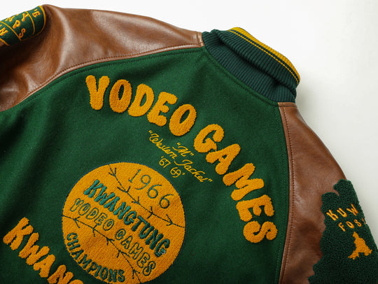 Ivy Style Wool Blend Baseball Jacket