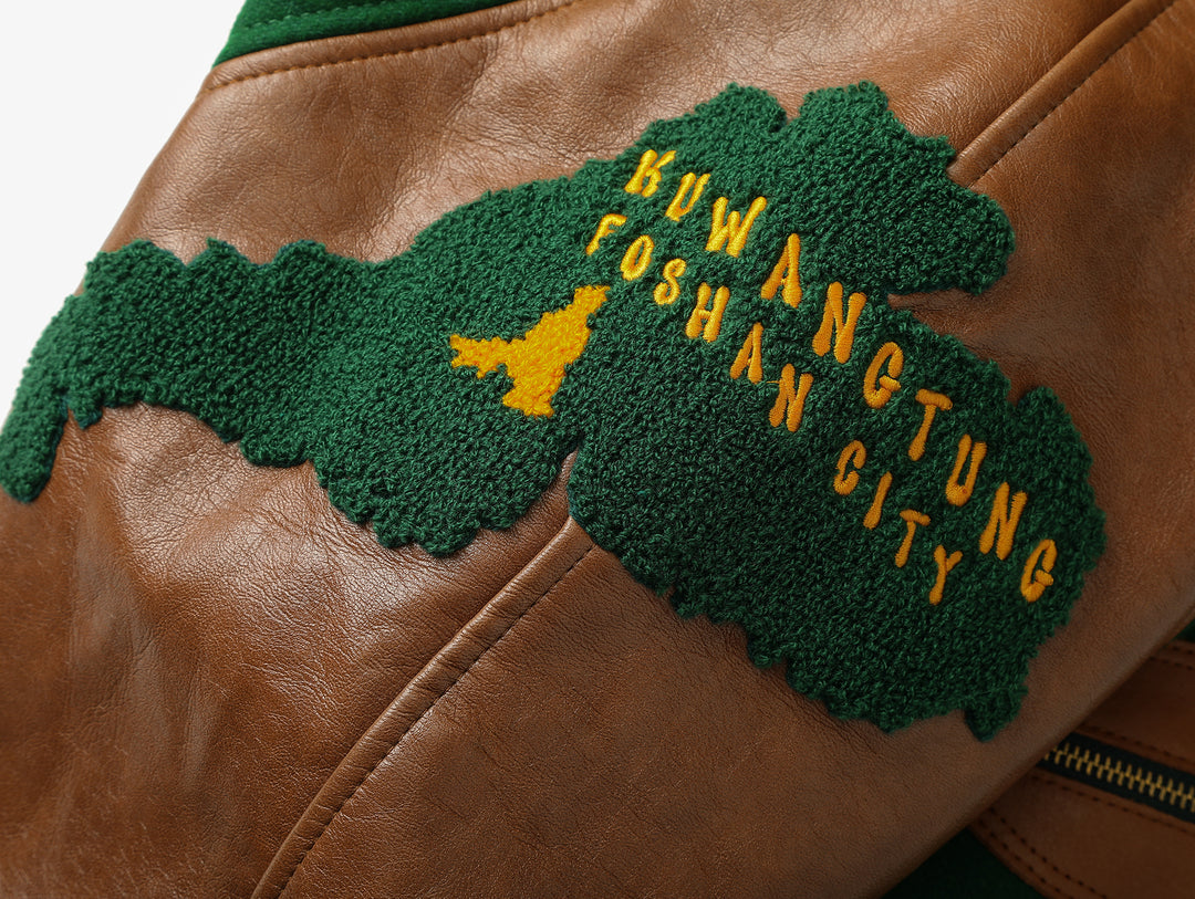 Ivy Style Wool Blend Baseball Jacket