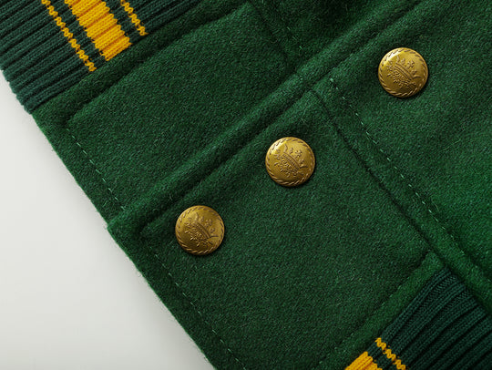 Ivy Style Wool Blend Baseball Jacket