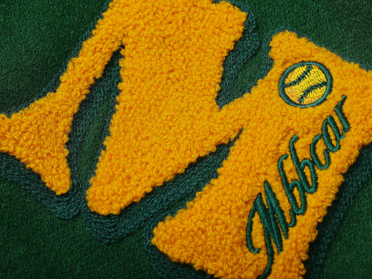 Ivy Style Wool Blend Baseball Jacket