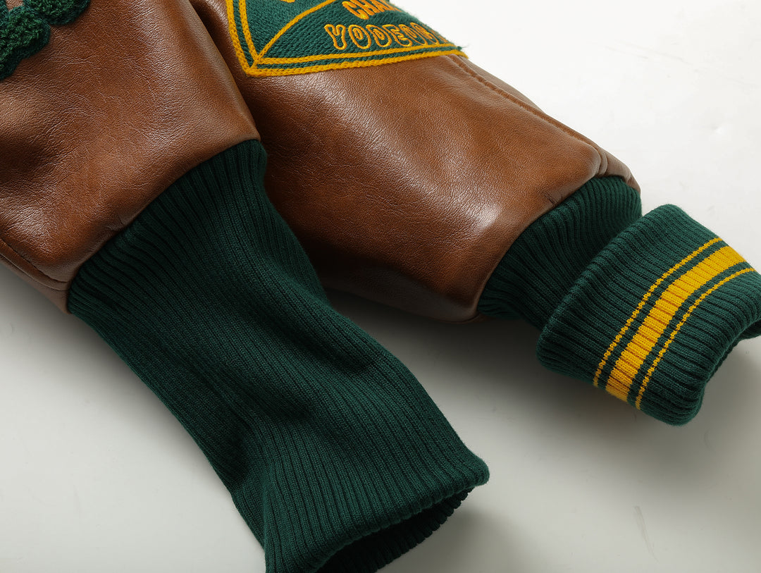 Ivy Style Wool Blend Baseball Jacket