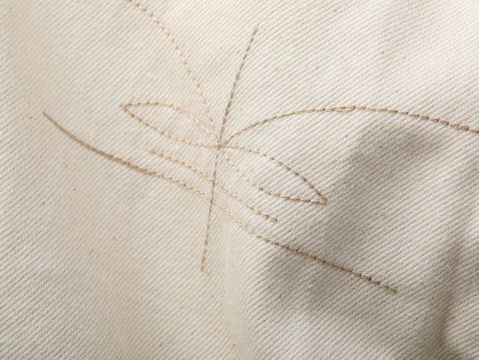 Western Series 14OZ White Denim Spur jeans