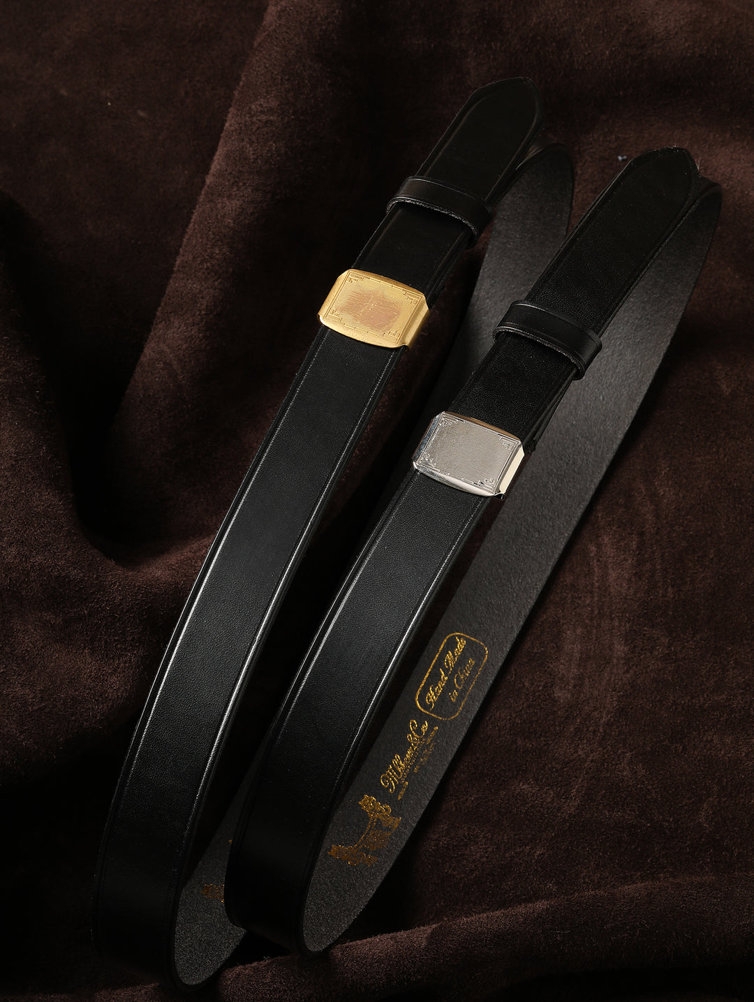 1920s Vintage Gentleman-Style Stainless Steel Hinged Buckle Belt-Silver