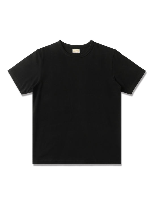 Three-Color Regular Extended-Length Crew Neck T-shirt-White