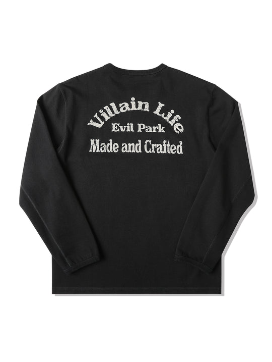 Motorcycle-Inspired Henley T-Shirt