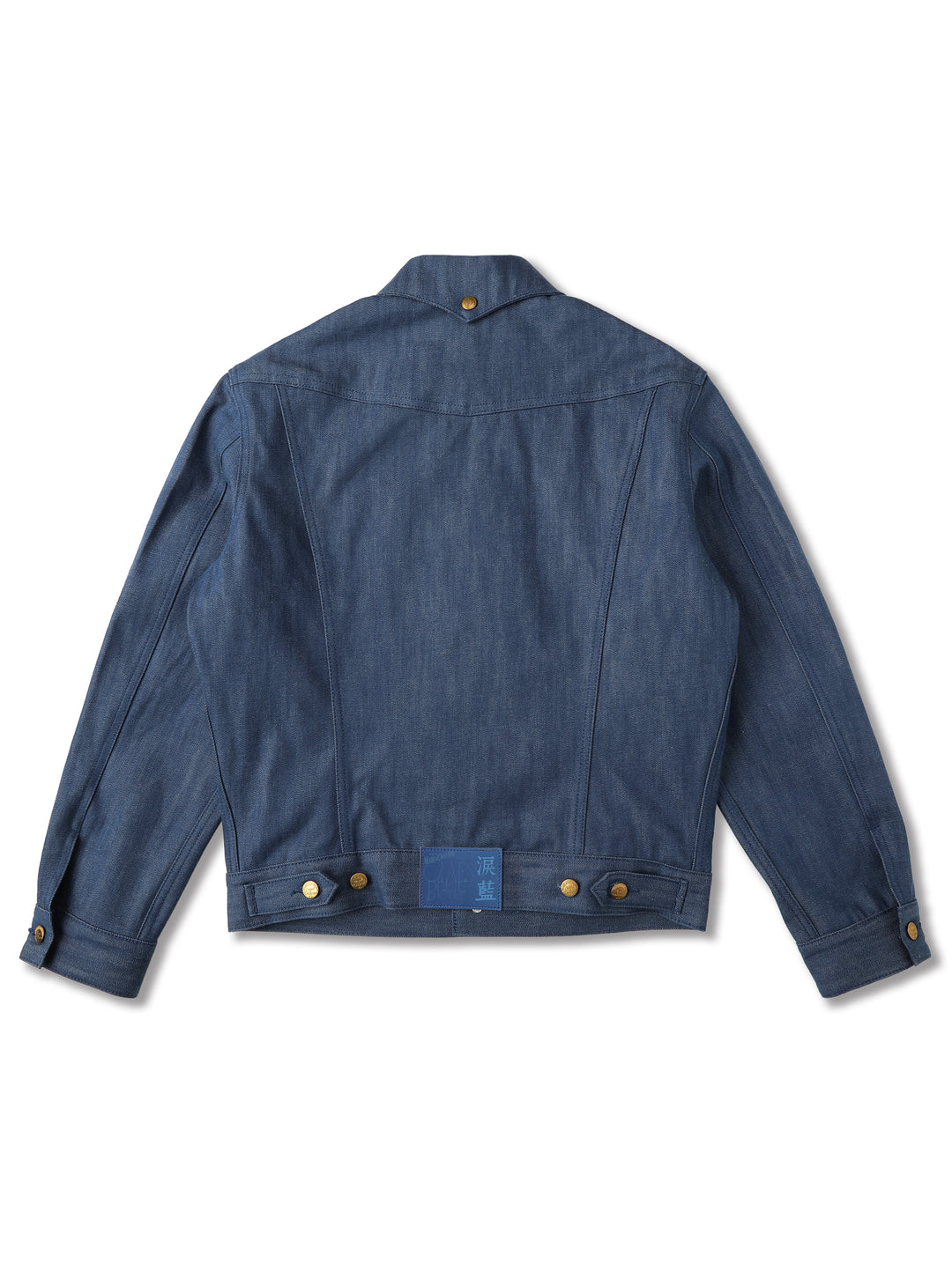 Claessen™ Blue "Planetary Tears Blue" Selvedge Denim Wool-Blend Lined Cruiser Jacket