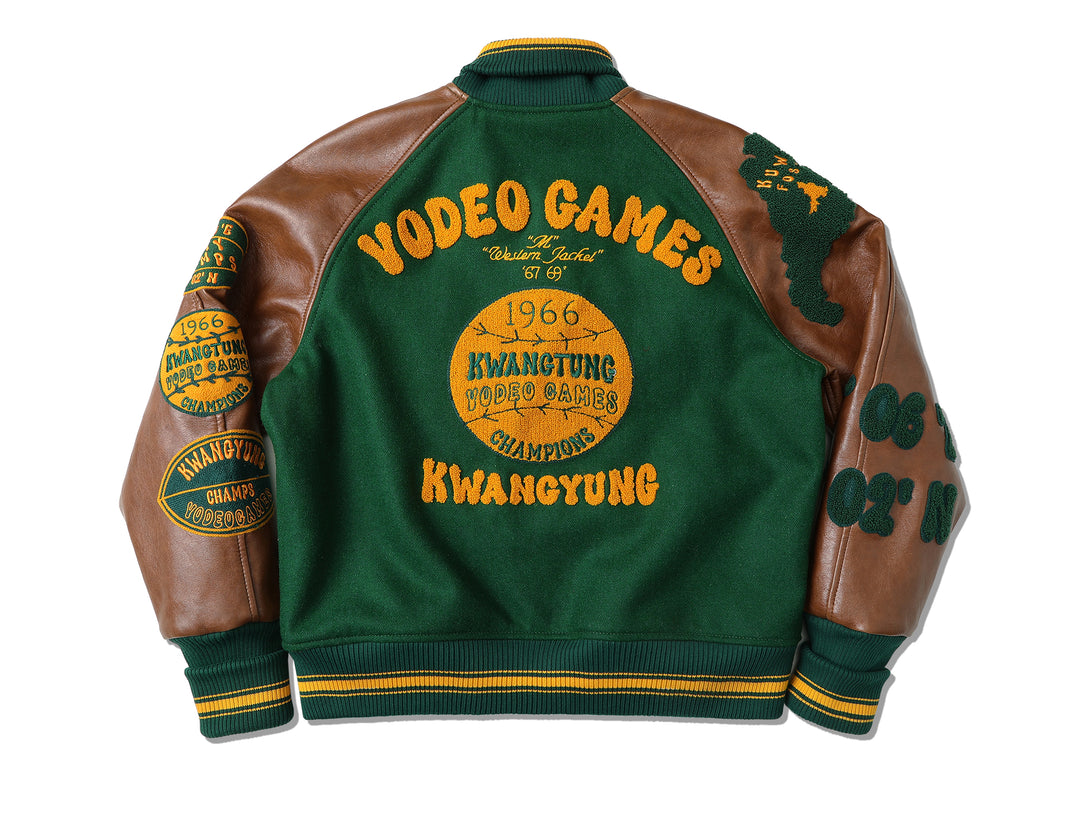 Ivy Style Wool Blend Baseball Jacket