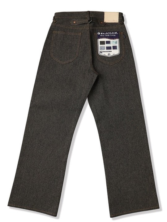 Mvc&Co. 724# Salt-and-Pepper Wide-Leg jeans