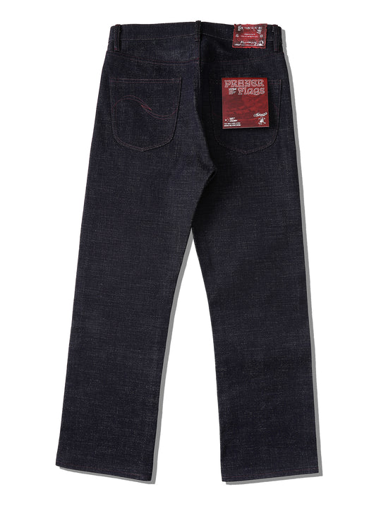 Xizang Collection Red Prayer Flag Core Straight-Fit Selvedge Denim jeans