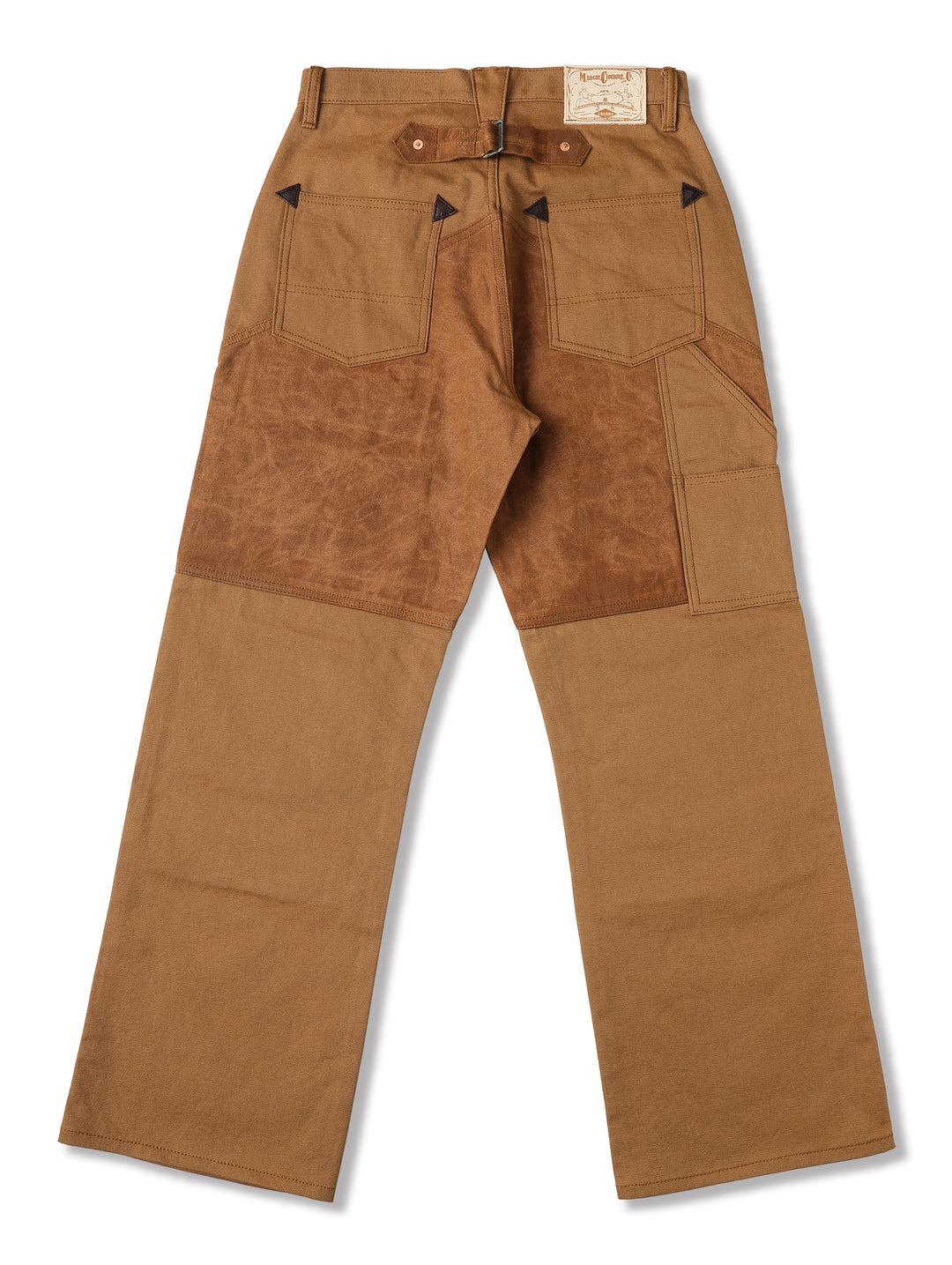 Oil-Waxed Canvas-Panel Double-Knee Logger pants
