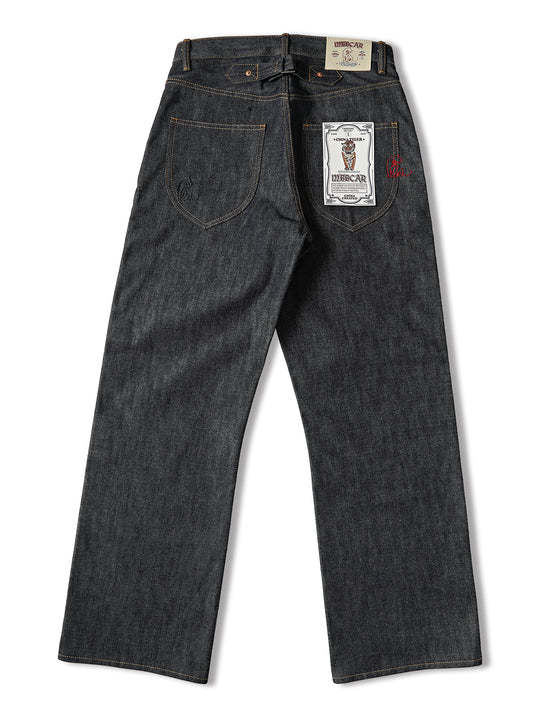 ANIMAL Series South China Tiger Wide-Leg Selvedge Denim jeans