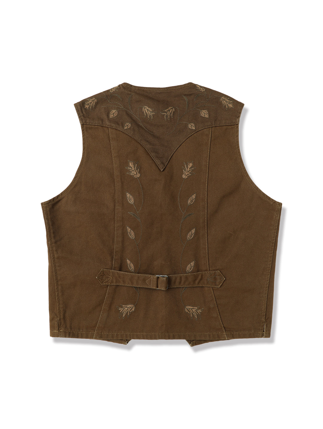 Western Series Shawl-Collar Embroidered Vest