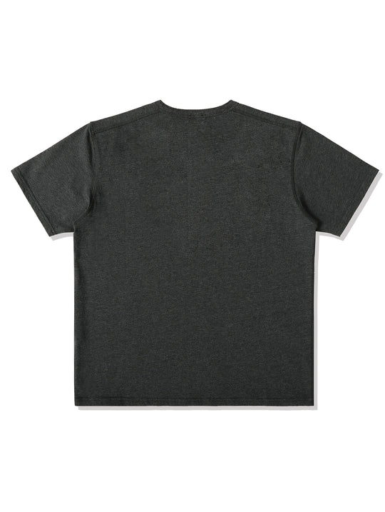 240-gram Flecked Grey Henley shirt