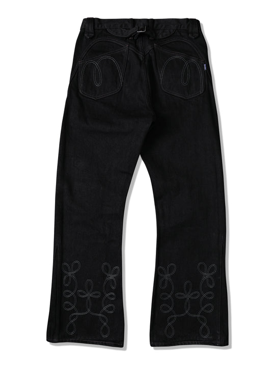 Western Embroidered Bootcut Selvedge Denim jeans