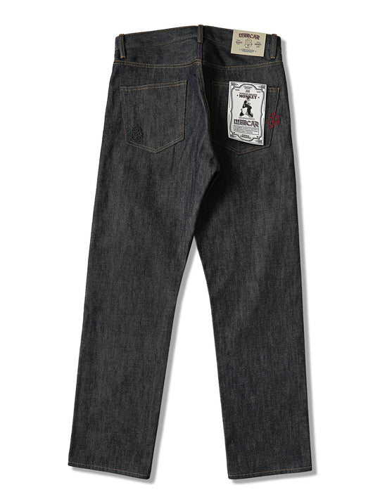 ANIMAL Series Yunnan Snub-Nosed Monkey Slight-Tapered Selvedge Denim jeans