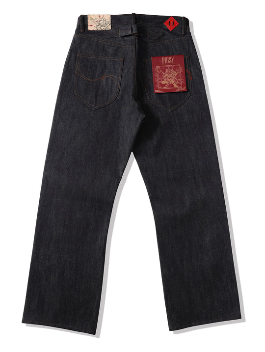 Journey to the West Series Wide-Leg jeans-Zhu Bajie