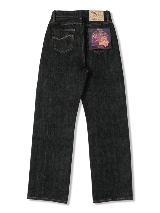 15oz Monroe II Straight-Fit jeans-Black Indigo