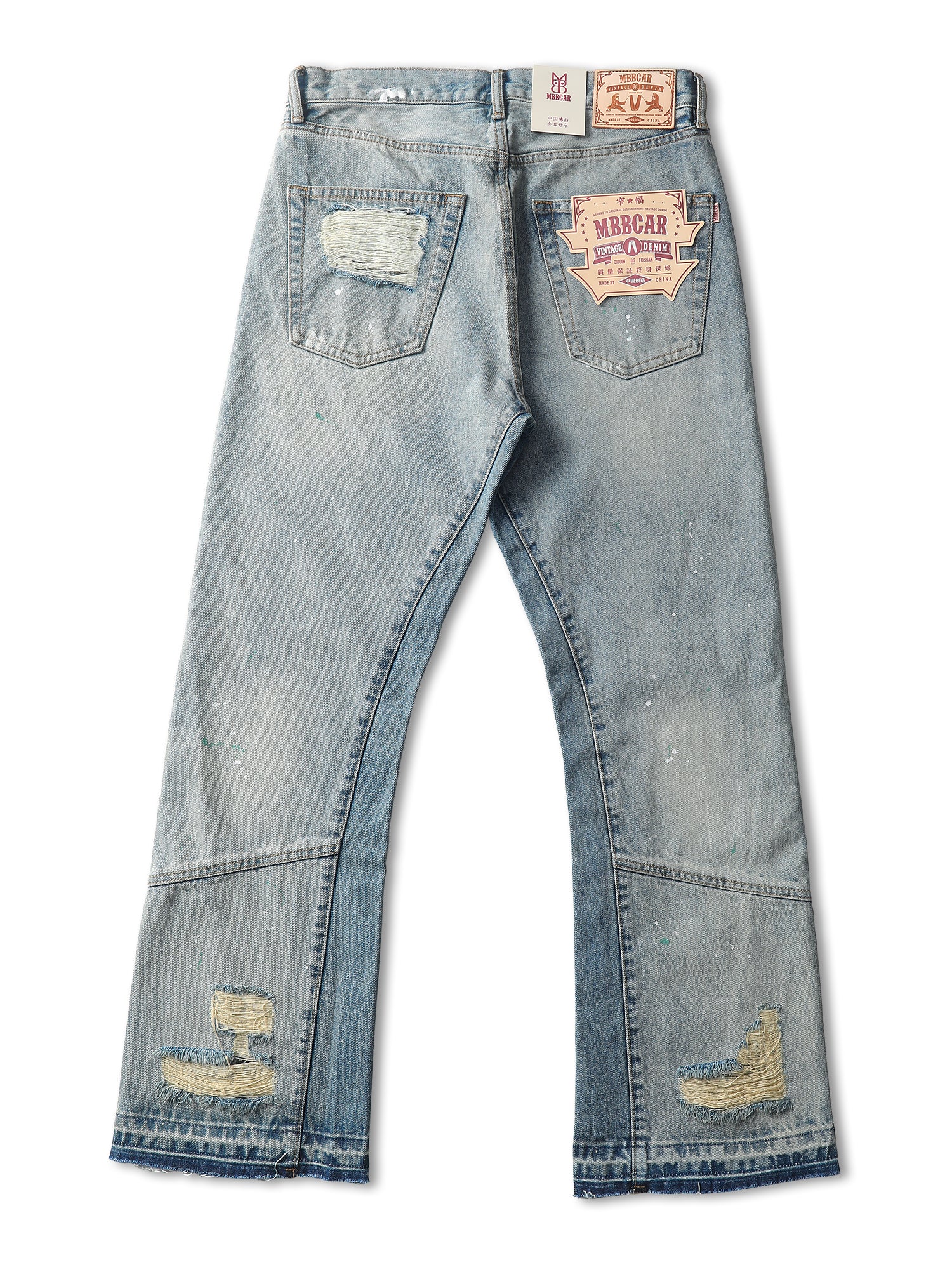 デニム・ジーパン WV PROJECT RIP OFF WASHED DENIM PANTS 5JH126 Vanquish Jeans Size 32 W32xl34 Vanquish Denim Jeans Vanquish