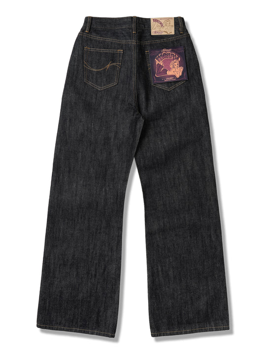 13oz Monroe II Wide-Leg jeans-Indigo