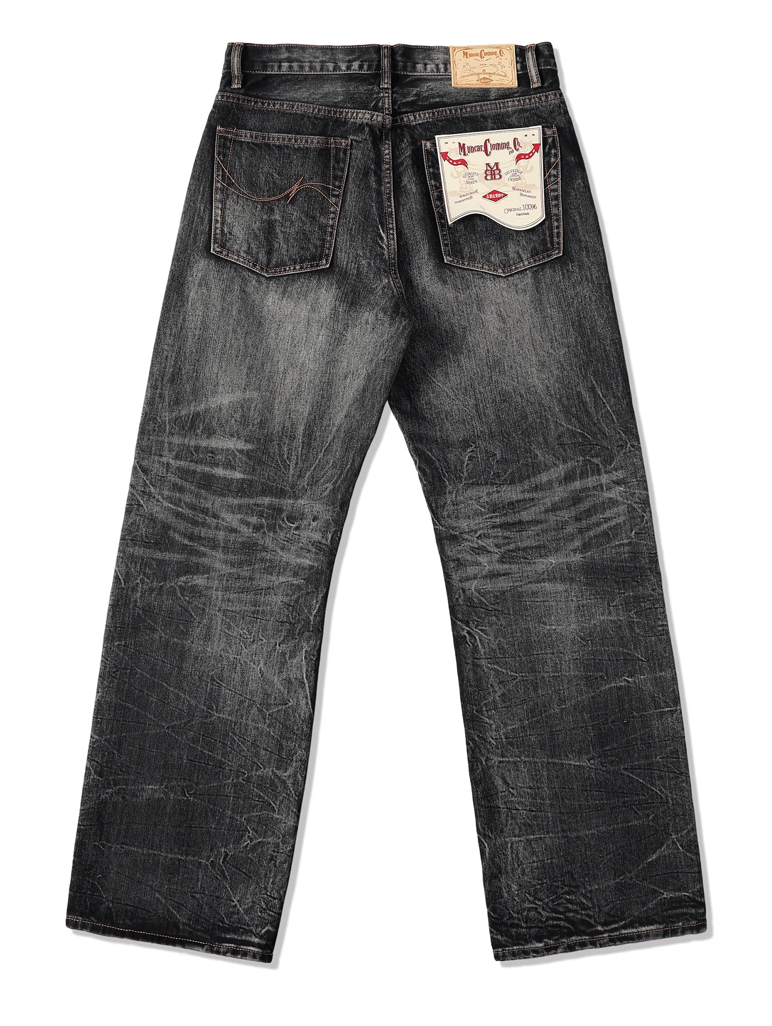 【COLOR iN ID】Black line wide denim Black Denim 705M A-Line jeans|MBBCAR|menswear