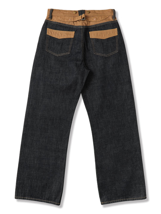 Canvas-panel Store Brand Selvedge Denim jeans