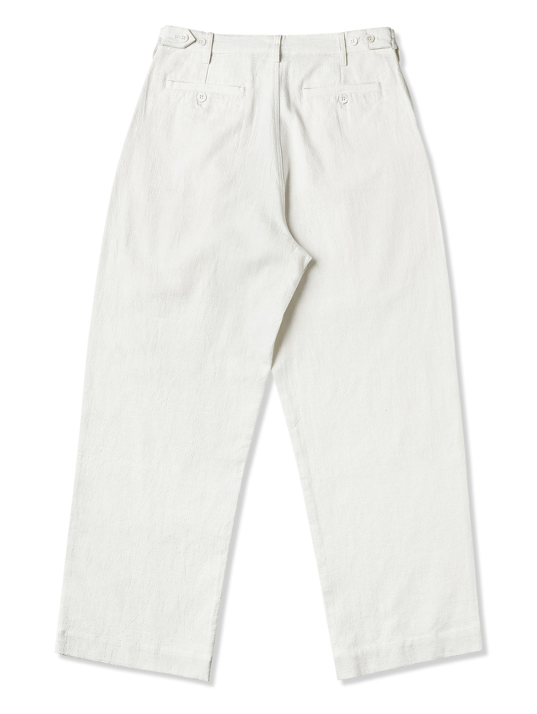 Linen-cotton chino trousers